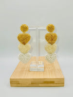 Load image into Gallery viewer, TRES CORAZONES EARRINGS
