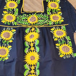 Load image into Gallery viewer, SUNFLOWER DRESS - MEXICAN EMBROIDERED DRESS
