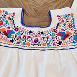 Load image into Gallery viewer, RAMIREZ DRESS - MEXICAN EMBROIDERED DRESS - NATURAL - MULTI
