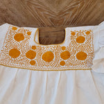 Load image into Gallery viewer, RAMIREZ DRESS - MEXICAN EMBROIDERED DRESS - NATURAL - GOLDEN
