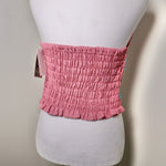 Load image into Gallery viewer, PUEBLA BUSTIER - MAUVE WITH BLUE &amp; GOLD EMBROIDERY

