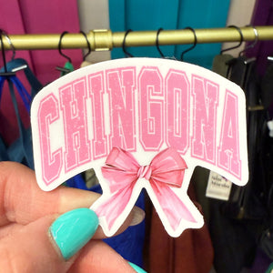 CHINGONA BOW STICKER
