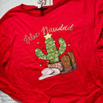 Load image into Gallery viewer, FELIZ NAVIDAD VAQUERO LONG SLEEVE SHIRT
