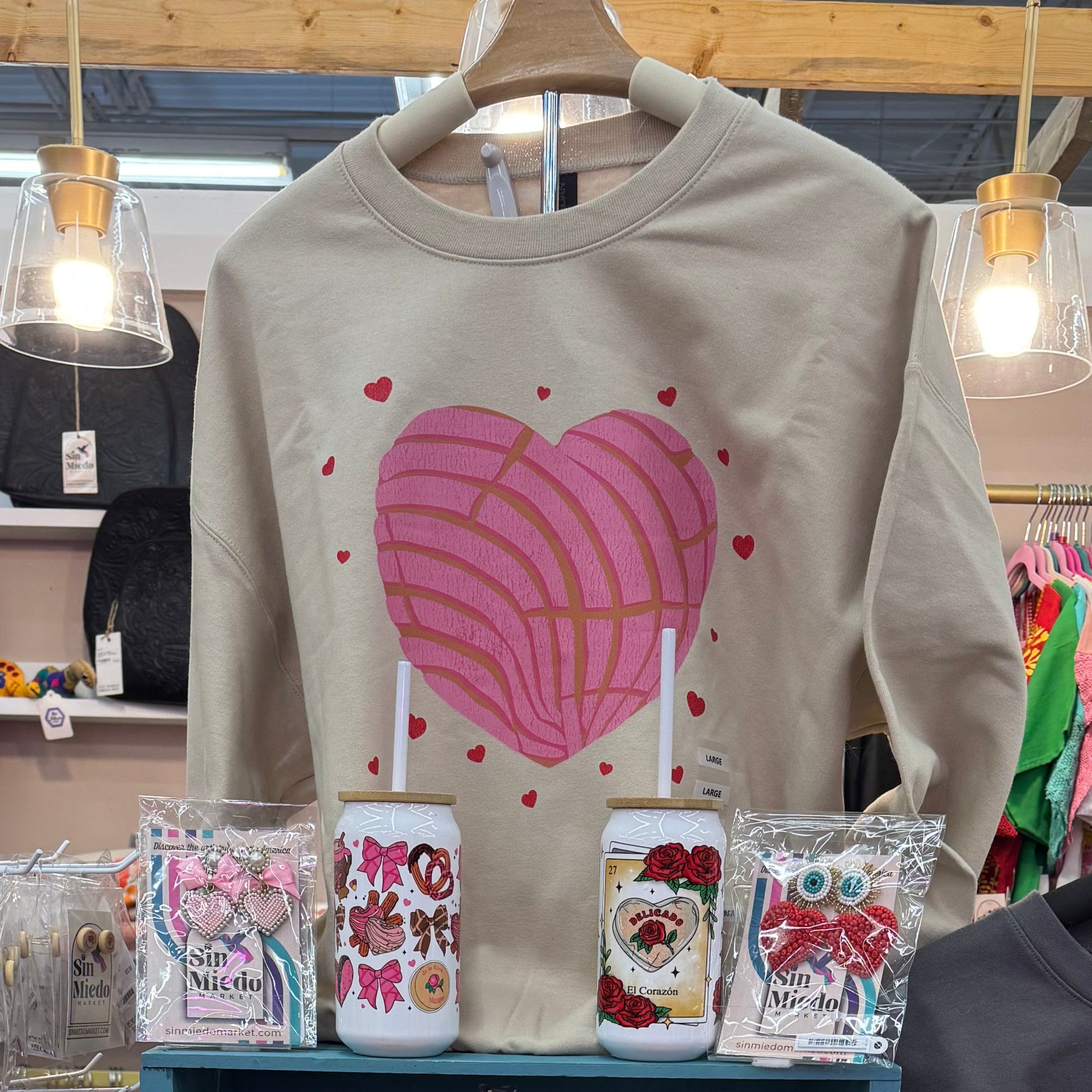 HEART CONCHA SWEATER