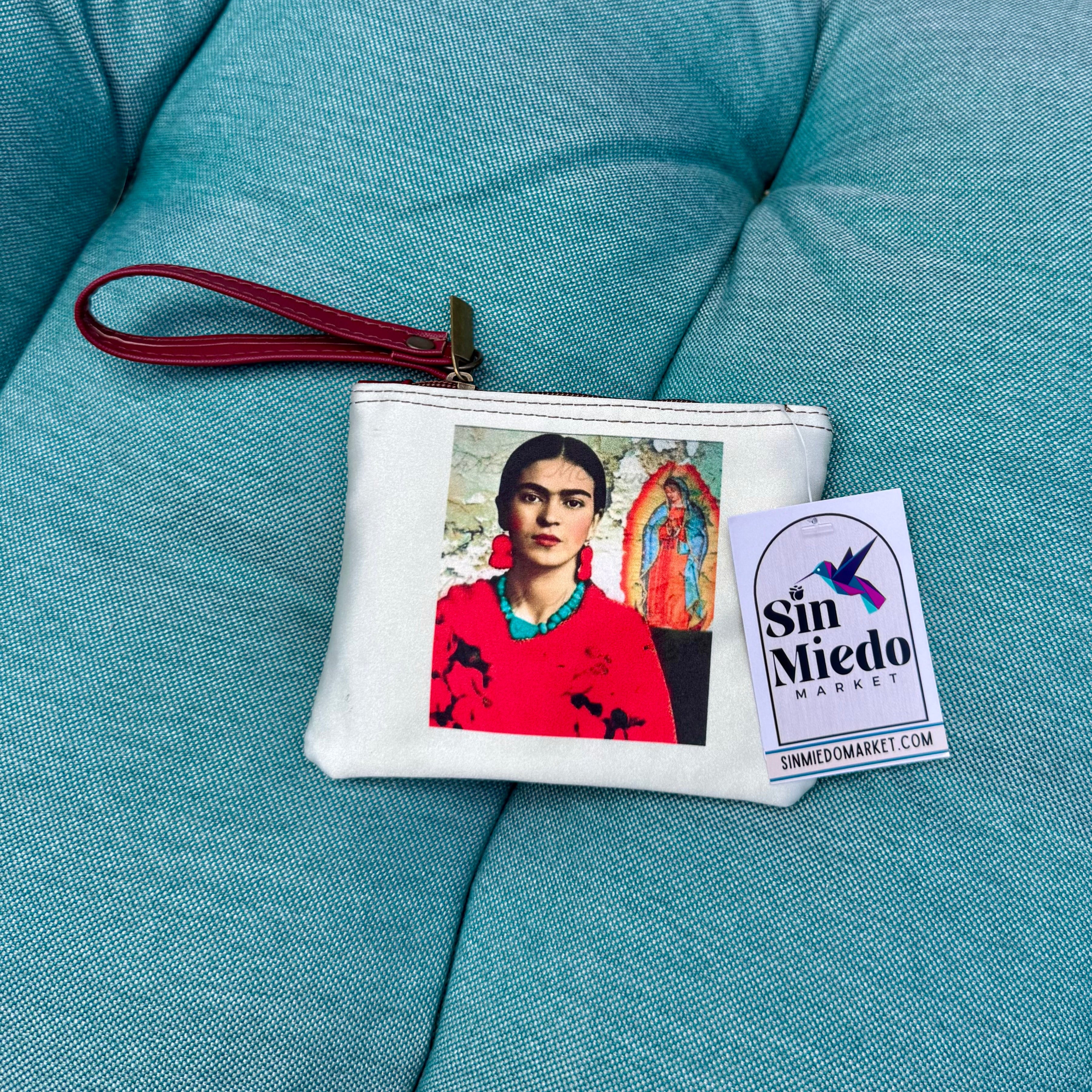 FRIDA W/VIRGEN DE GUADALUPE COIN PURSE