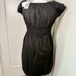 Load image into Gallery viewer, FIESTA DRESS - BLACK W/ CHERRY &amp; MINT EMBROIDERY
