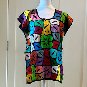 OAXACA BIRDS BLOUSE - MULTI COLOR - MEDIUM