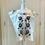 Load image into Gallery viewer, OAXACA BLOUSE - BLACK &amp; WHITE - L/XL
