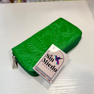 LARGE LEATHER DOUBLE WALLET