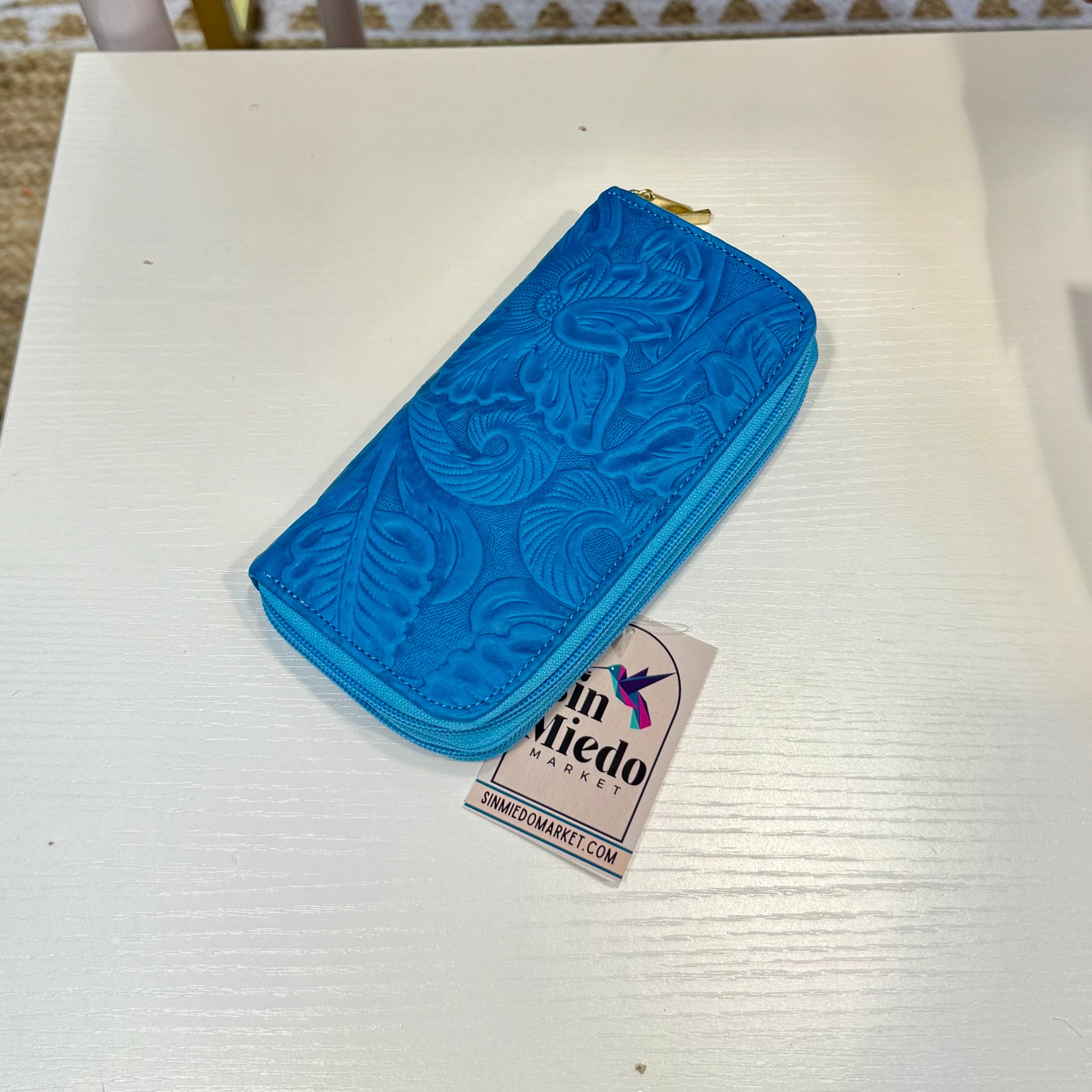 LARGE LEATHER DOUBLE WALLET
