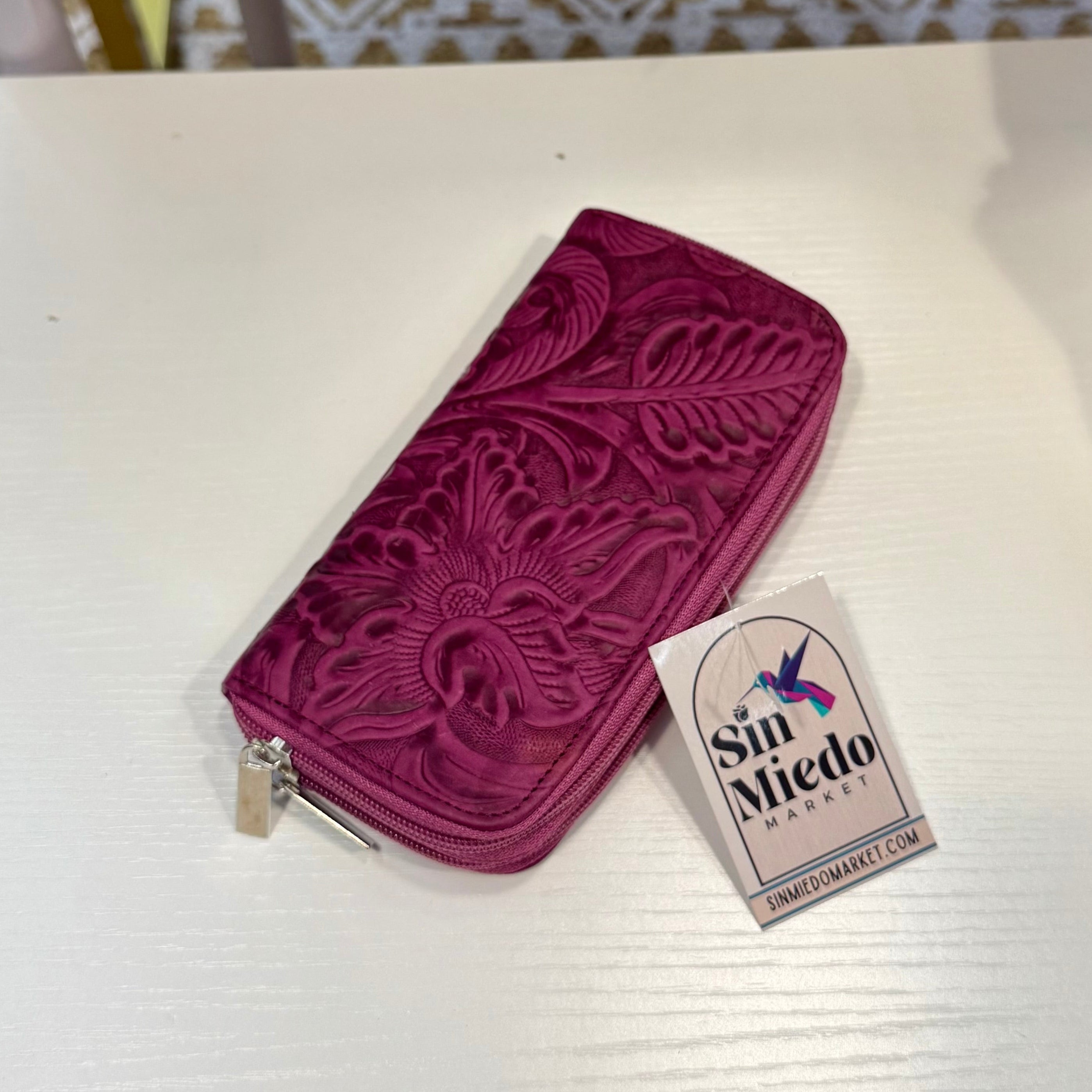 LARGE LEATHER DOUBLE WALLET