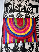 Load image into Gallery viewer, MULTICOLOR STRIPES CLUTCH
