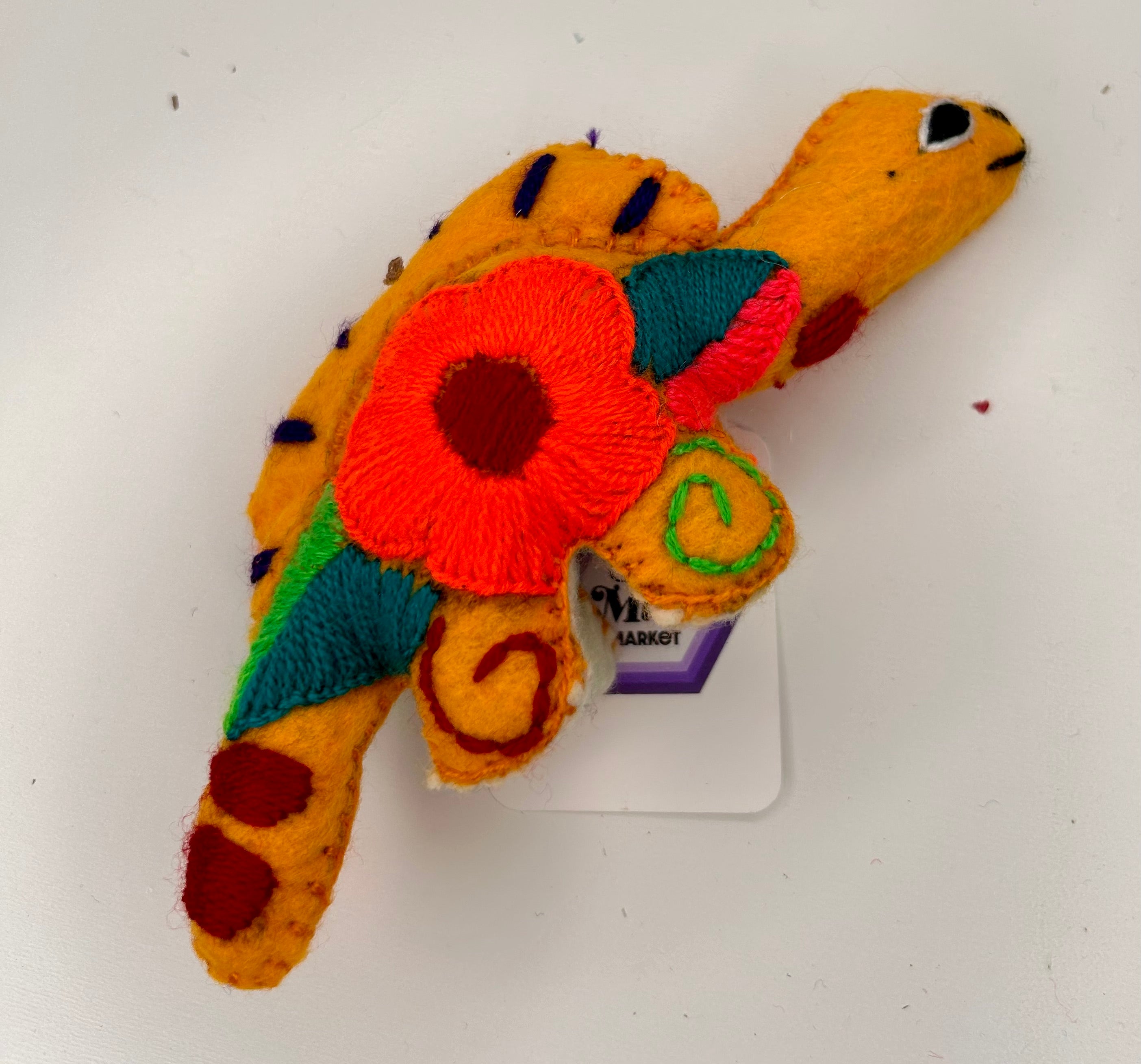 SMALL EMBROIDERED STEGOSAURAUS