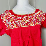 Load image into Gallery viewer, RAMIREZ DRESS -RED W/WHITE,  &amp; CREAM
