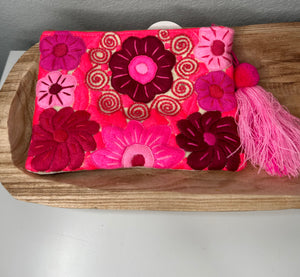HAND EMBROIDERED CLUTCH