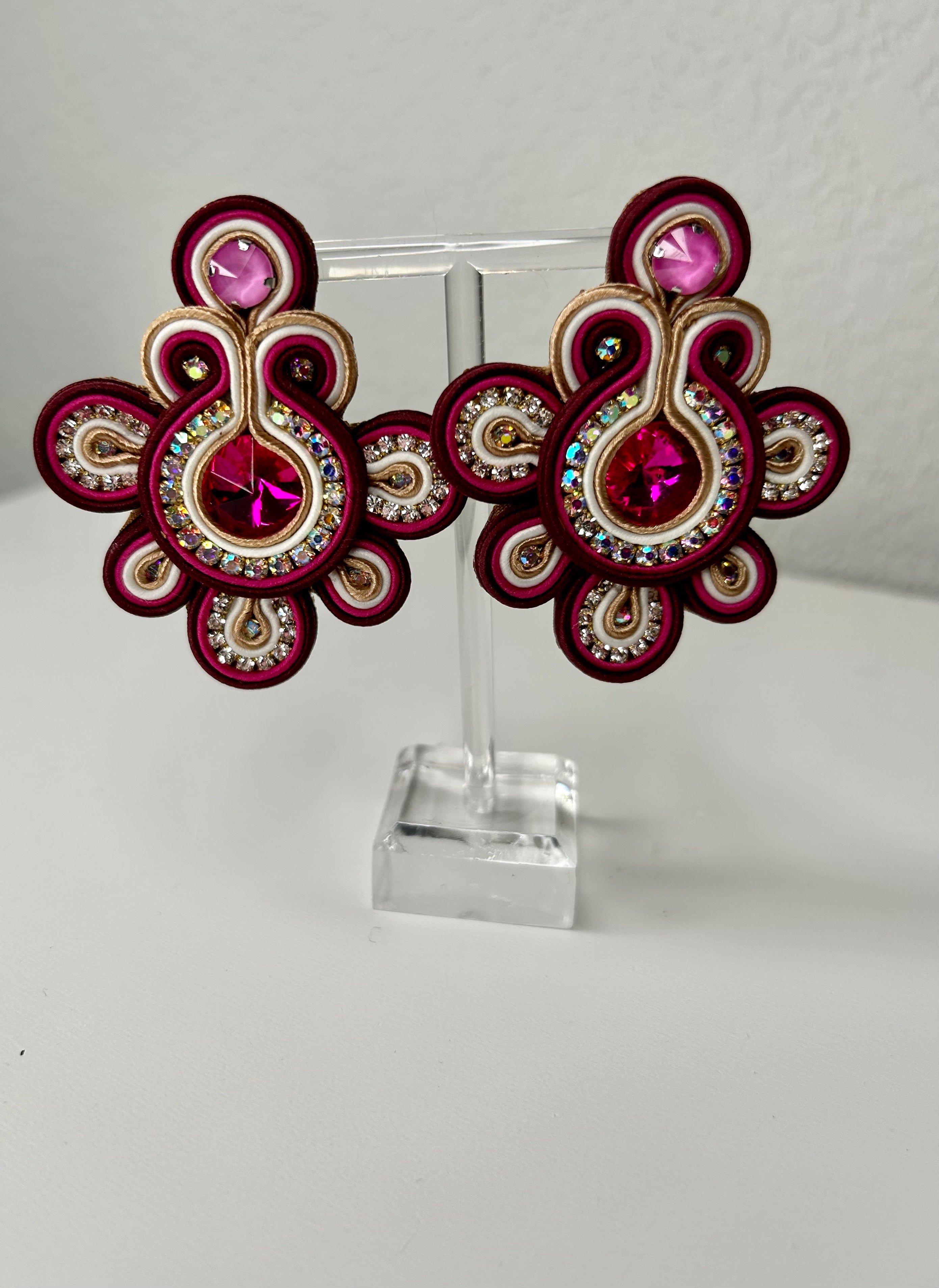 SOUTACHE - DAISY EARRINGS