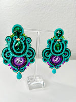 Load image into Gallery viewer, SOUTACHE - EMPRESS EARRINGS
