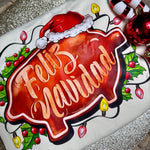 Load image into Gallery viewer, FELIZ NAVIDAD PIGGIE TSHIRT
