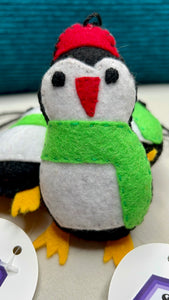 Penguin Plush Ornament