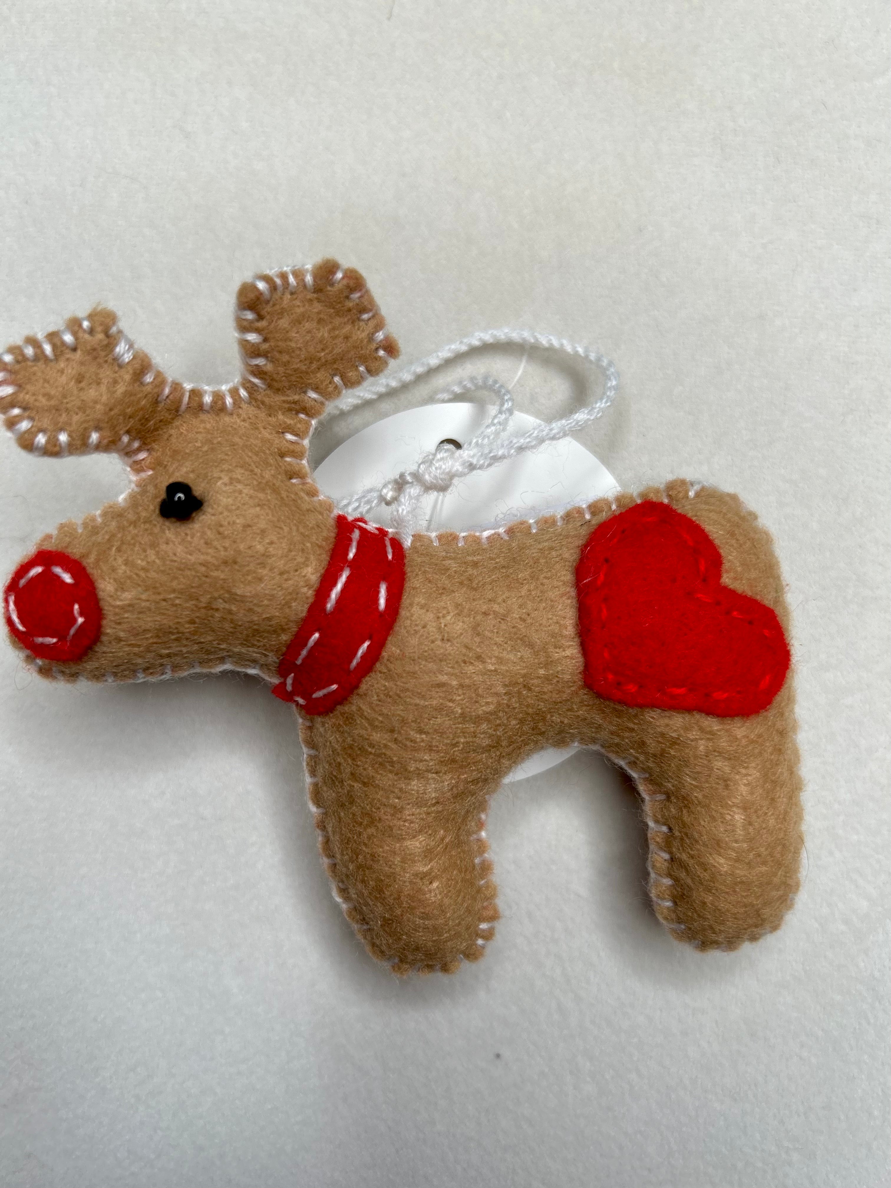 Rudolph Heart Ornament